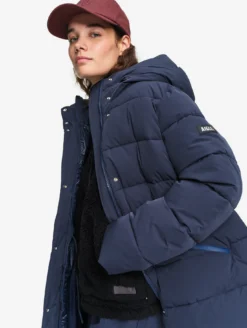 Doudoune Repreve® mi-longue déperlante - Bleu