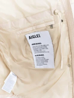 Doudoune Repreve® mi-longue déperlante - Beige