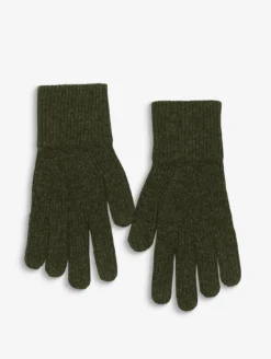 Gants en laine mélangée - Kaki