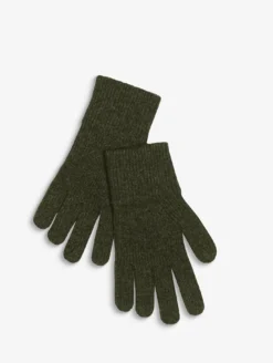 Gants en laine mélangée - Kaki