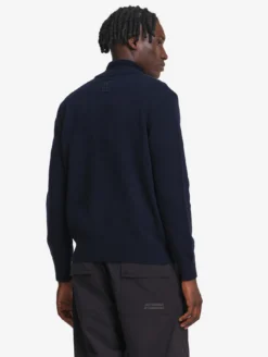 Gilet col montant à fermeture éclair - Bleu