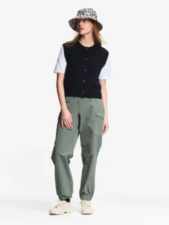 Gilet sans manches en laine mélangé - Bleu
