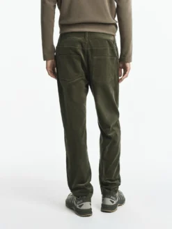 Jeans 5 poches en corduroy - Kaki