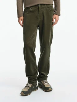 Jeans 5 poches en corduroy - Kaki