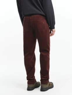 Jeans 5 poches en corduroy - Rouge