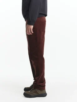 Jeans 5 poches en corduroy - Rouge