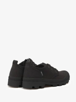 La chaussure polyvalente en coton recyclé, en version basse - Noir