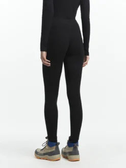 Legging ThermoPack™ en laine mérinos et tencel thermo-régulateur - Noir