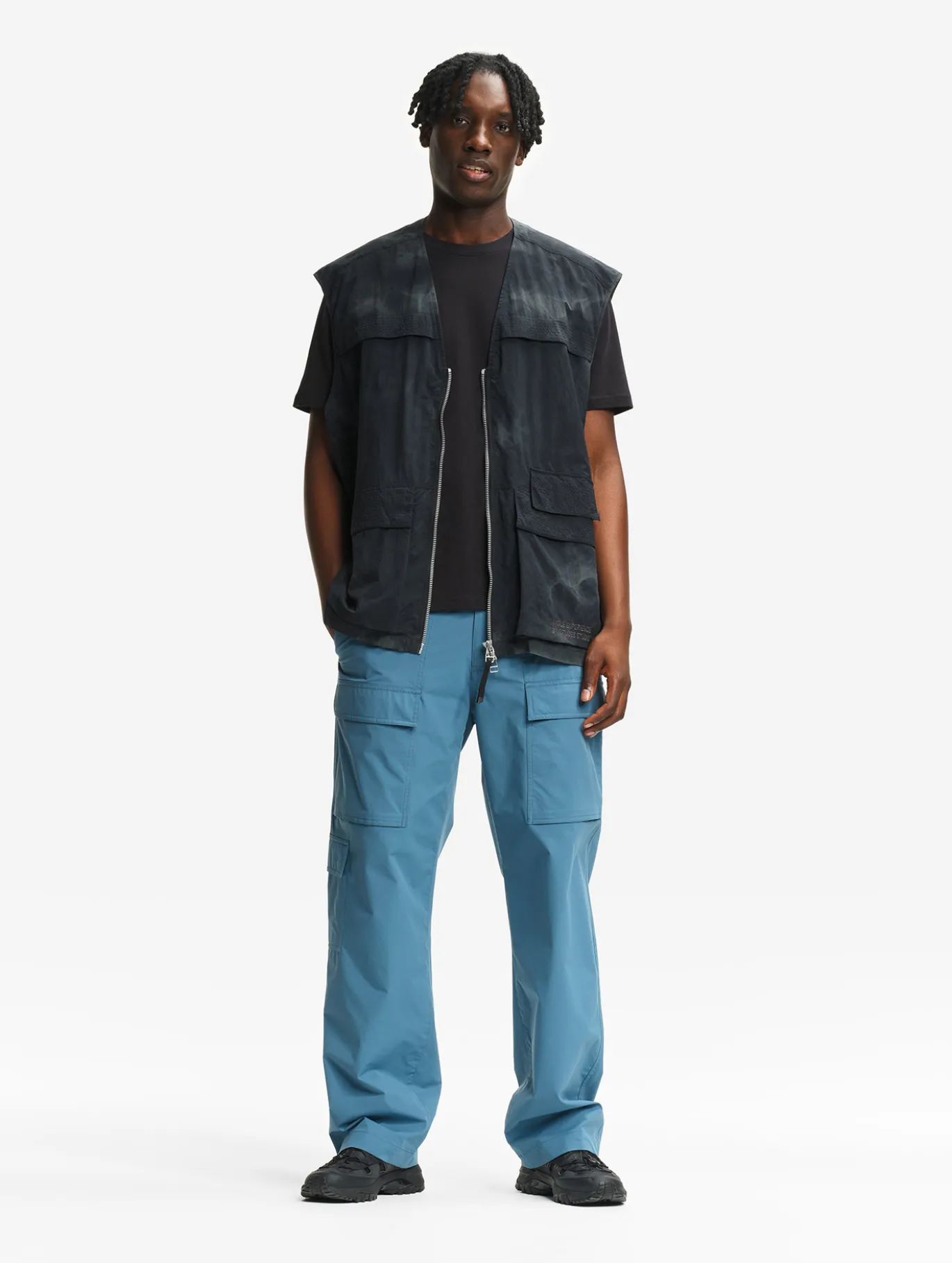 Le pantalon mixte multipoches Aigle Experience by Études - Bleu
