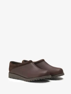 Le sabot en cuir utra-léger, en version fermée - Marron