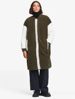 Manteau long réversible - Kaki