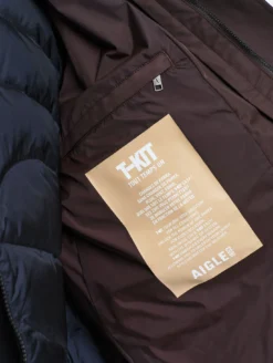 Manteau MTD™ court impérméable en cotton de twill à capuche amovible T-KIT™ - Marron
