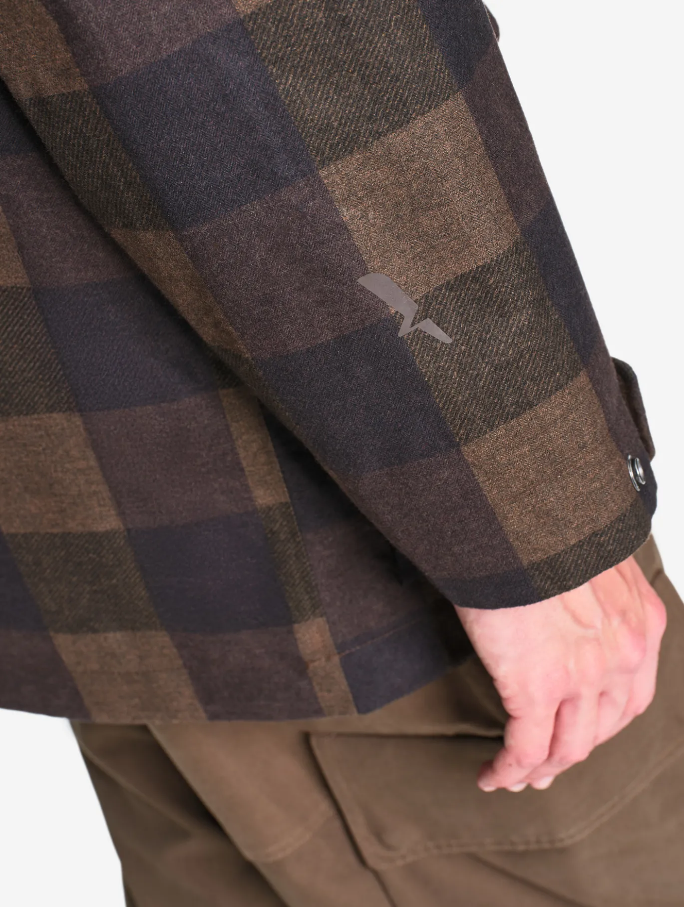 Manteau MTD™ imprimé carreaux T-KIT™ - Marron