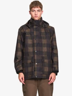 Manteau MTD™ imprimé carreaux T-KIT™ - Marron