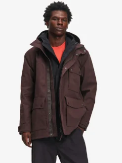 Manteau MTD™ multi-poches imperméable - Marron