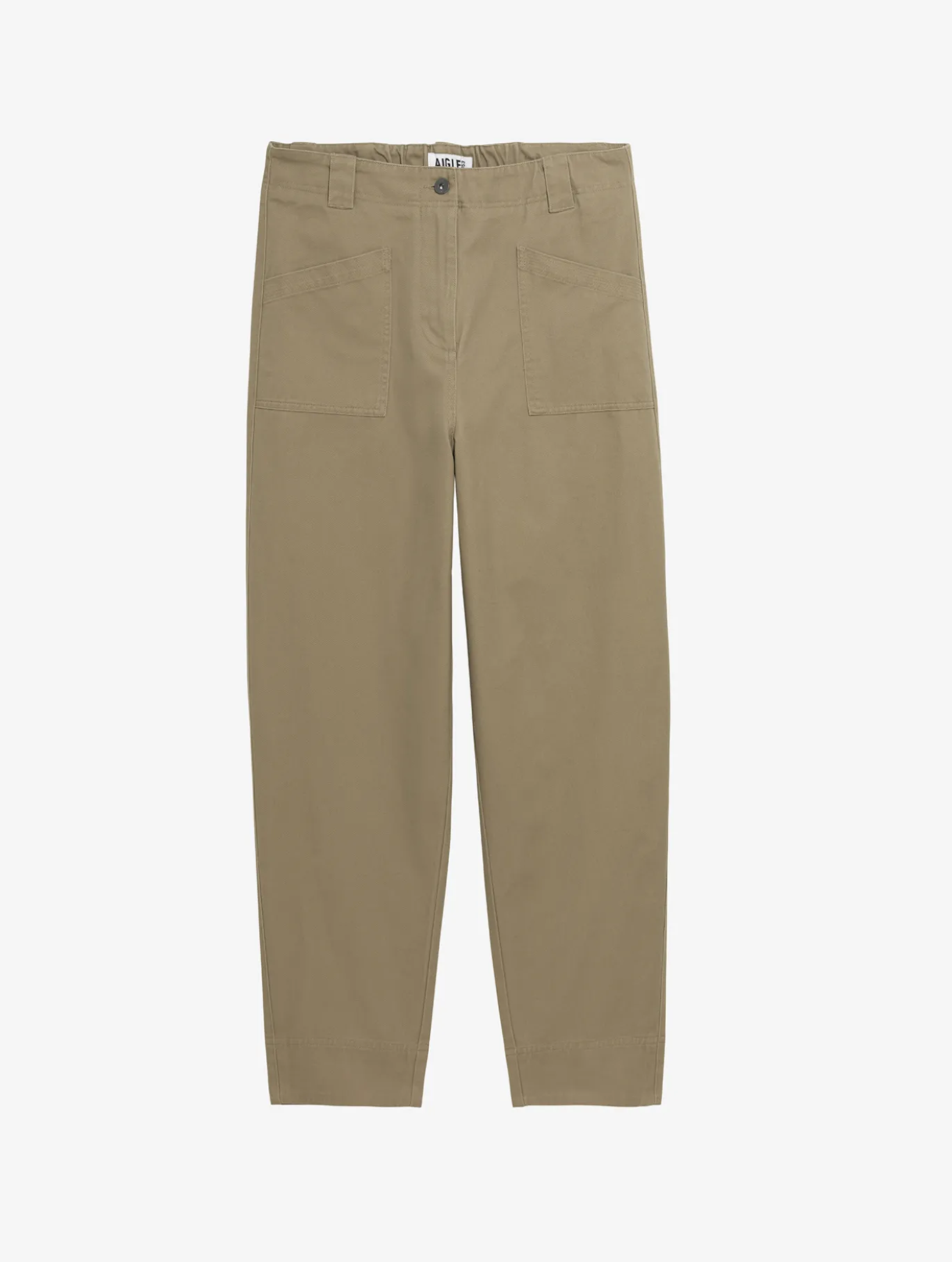 Pantalon coupe carotte - Marron