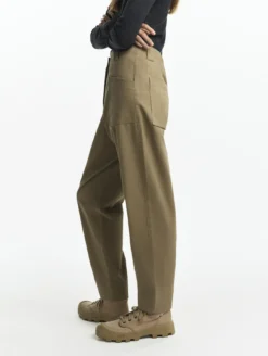 Pantalon coupe carotte - Marron