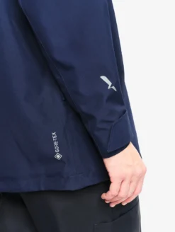 Parka courte à poches multiples avec capuche amovible GORE-TEX® - Bleu