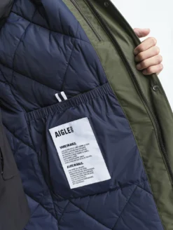 Parka GORE-TEX® fishtail imperméable et très chaude - Kaki