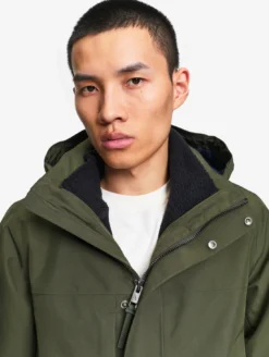 Parka GORE-TEX® longue 2 couches avec capuche T-KIT™ - Kaki