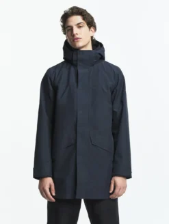 Parka GORE-TEX® longue 2 couches avec capuche T-KIT™ - Bleu