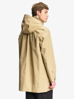 Parka GORE-TEX® longue 2 couches avec capuche retractable - Beige