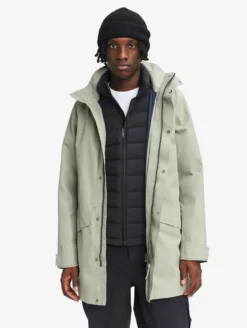 Parka GORE-TEX® longue 2 couches avec capuche T-KIT™ - Kaki