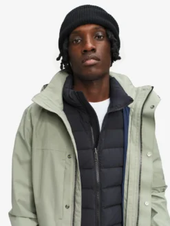 Parka GORE-TEX® longue 2 couches avec capuche T-KIT™ - Kaki