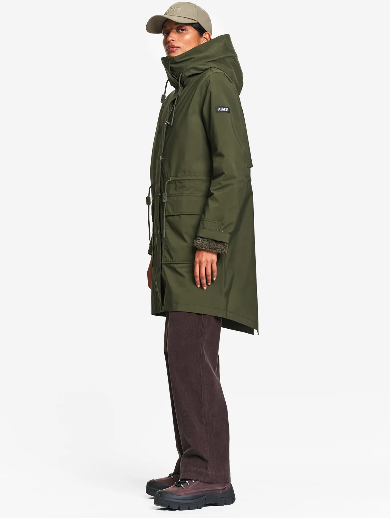 Parka GORE-TEX® longue fishtail T-KIT™ - Kaki
