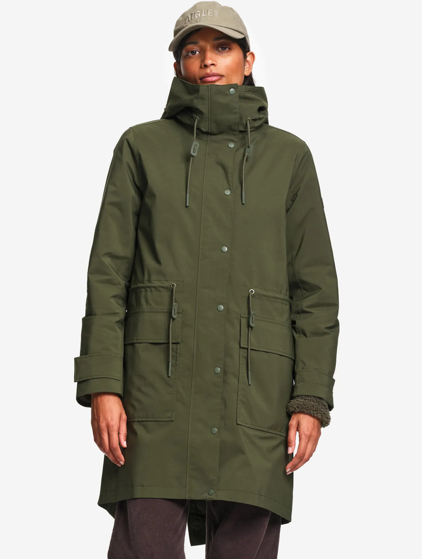Parka GORE-TEX® longue fishtail T-KIT™ - Kaki