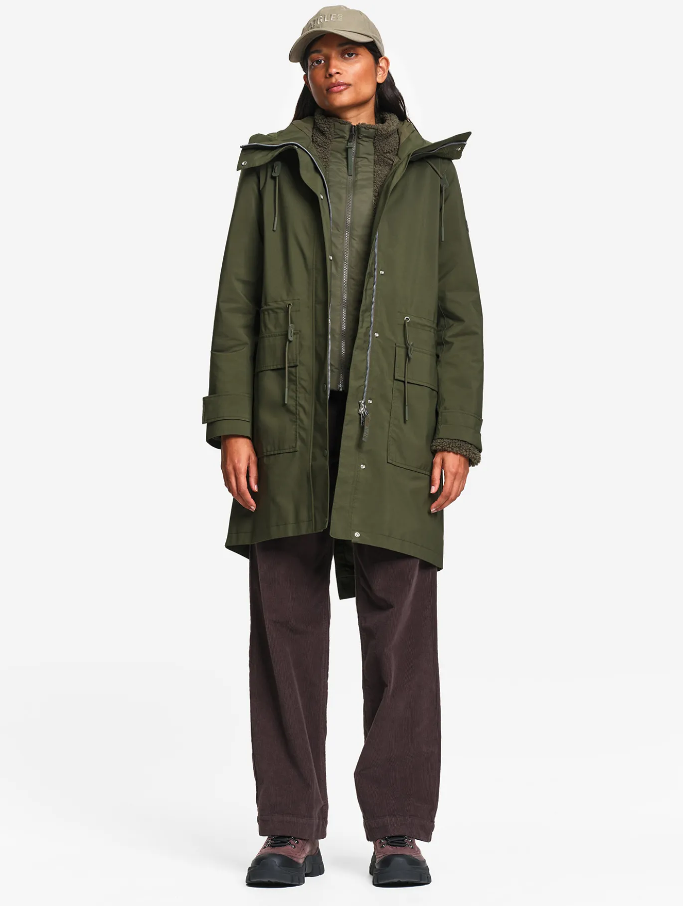 Parka GORE-TEX® longue fishtail T-KIT™ - Kaki