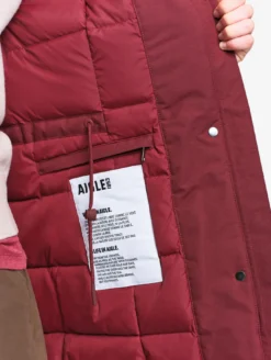 Parka GORE-TEX® mi-longue ajustée - Bordeaux