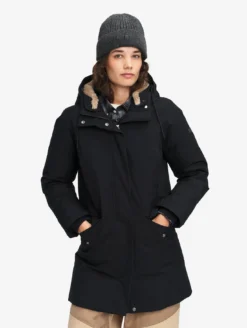 Parka GORE-TEX® mi-longue ajustée - Noir