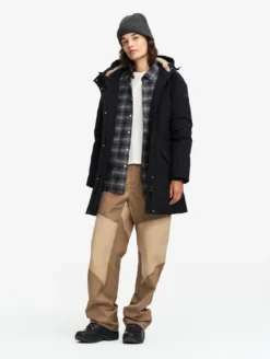 Parka GORE-TEX® mi-longue ajustée - Noir
