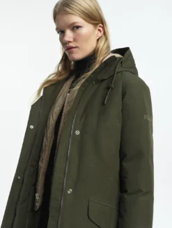 Parka GORE-TEX® mi-longue ajustée - Kaki
