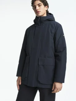 Parka GORE-TEX® & Repreve® longue imperméable et chaude - Bleu