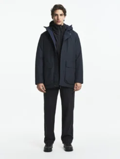 Parka GORE-TEX® & Repreve® longue imperméable et chaude - Bleu