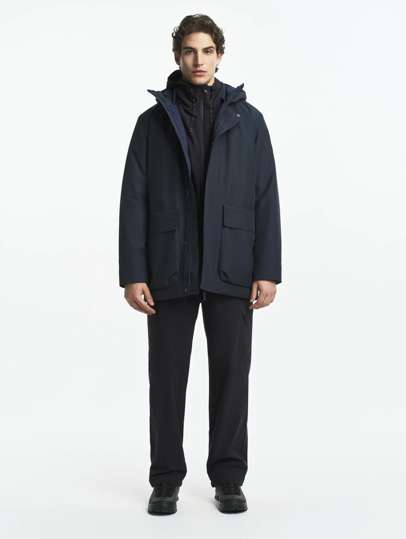 Parka GORE-TEX® & Repreve® longue imperméable et chaude - Bleu
