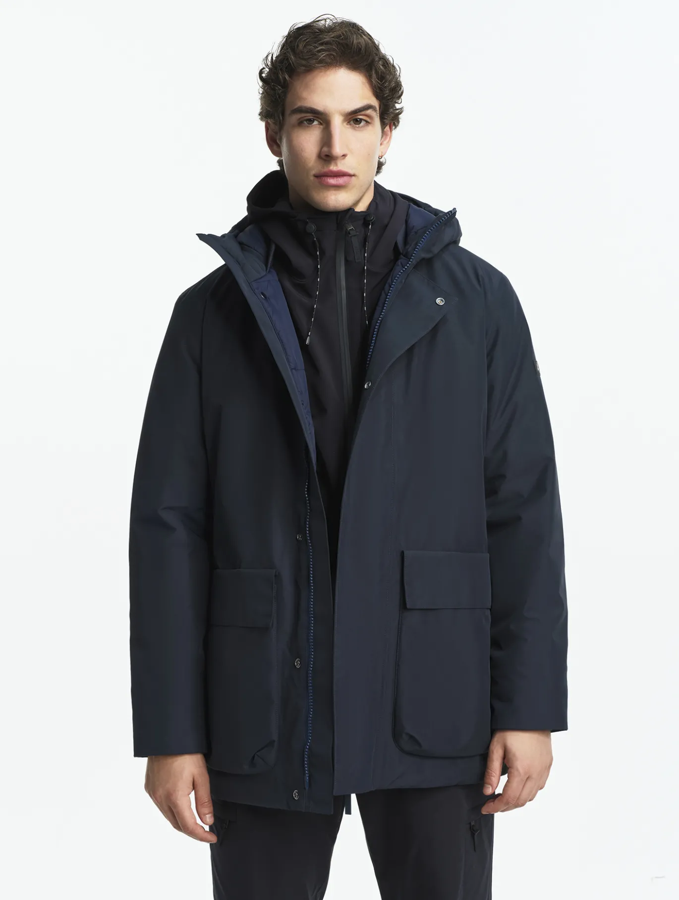 Parka GORE-TEX® & Repreve® longue imperméable et chaude - Bleu