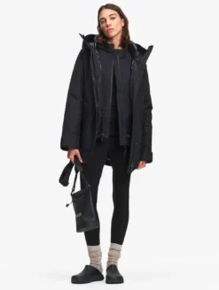 Parka GORE-TEX® & Repreve® matelassée mi-longue - Noir