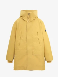 Parka GORE-TEX® ultra-chaude longue à capuche matelassée - Jaune