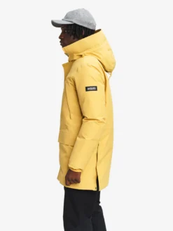 Parka GORE-TEX® ultra-chaude longue à capuche matelassée - Jaune