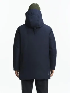 Parka GORE-TEX® ultra-chaude longue à capuche matelassée - Bleu
