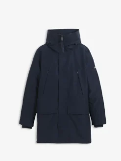 Parka GORE-TEX® ultra-chaude longue à capuche matelassée - Bleu