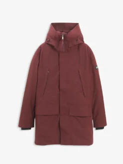 Parka GORE-TEX® ultra-chaude longue à capuche matelassée - Bordeaux