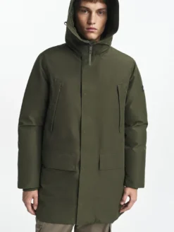Parka GORE-TEX® ultra-chaude longue à capuche matelassée - Kaki