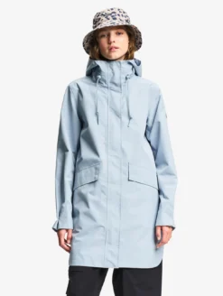 Parka longue à capuche GORE-TEX® - Bleu