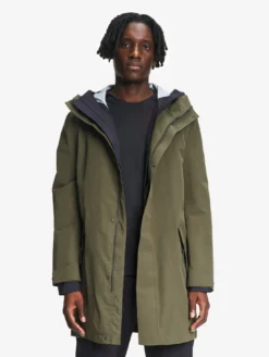 Parka longue MTD™avec capuche - Kaki