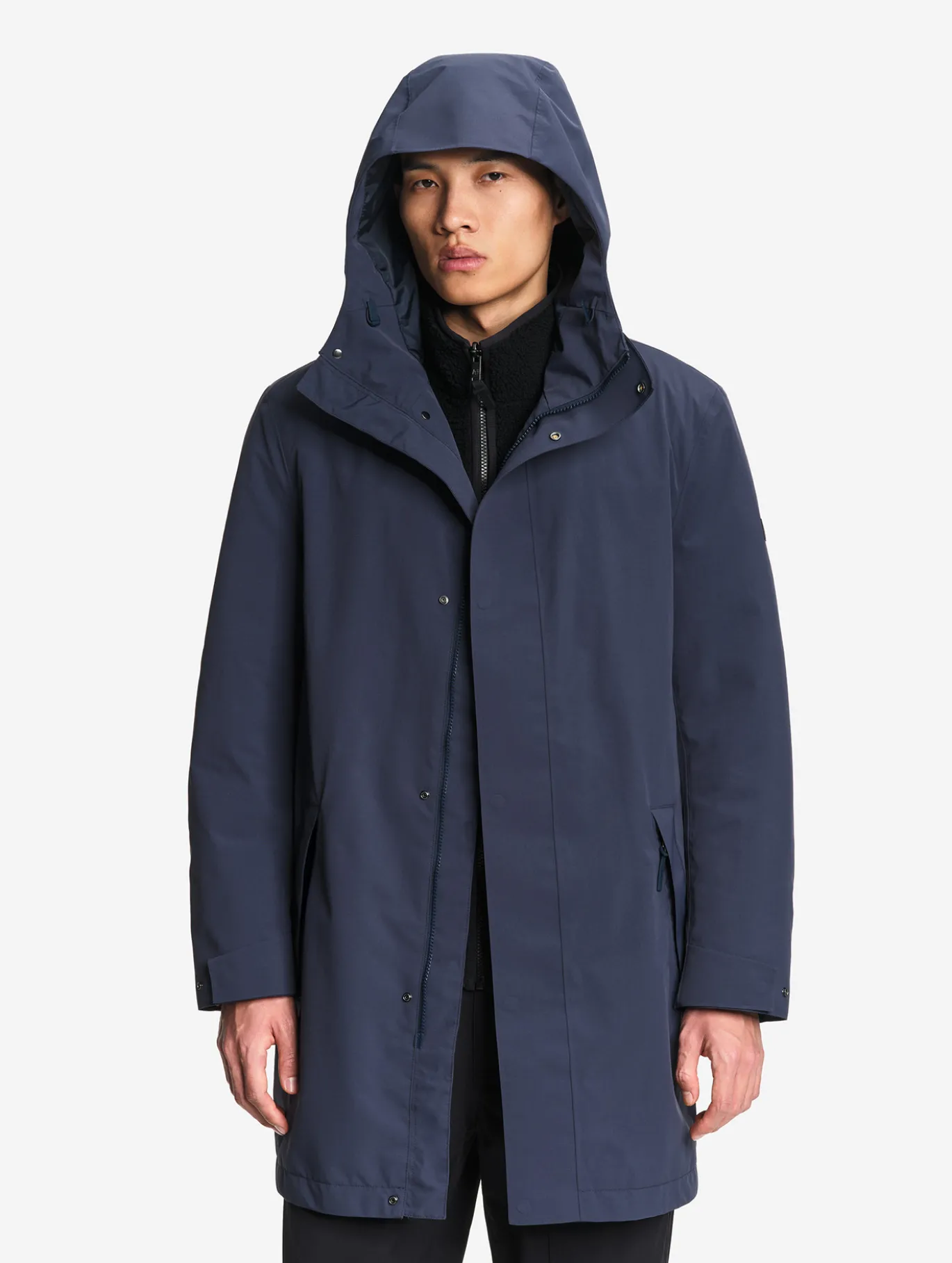 Parka longue MTD™avec capuche - Bleu
