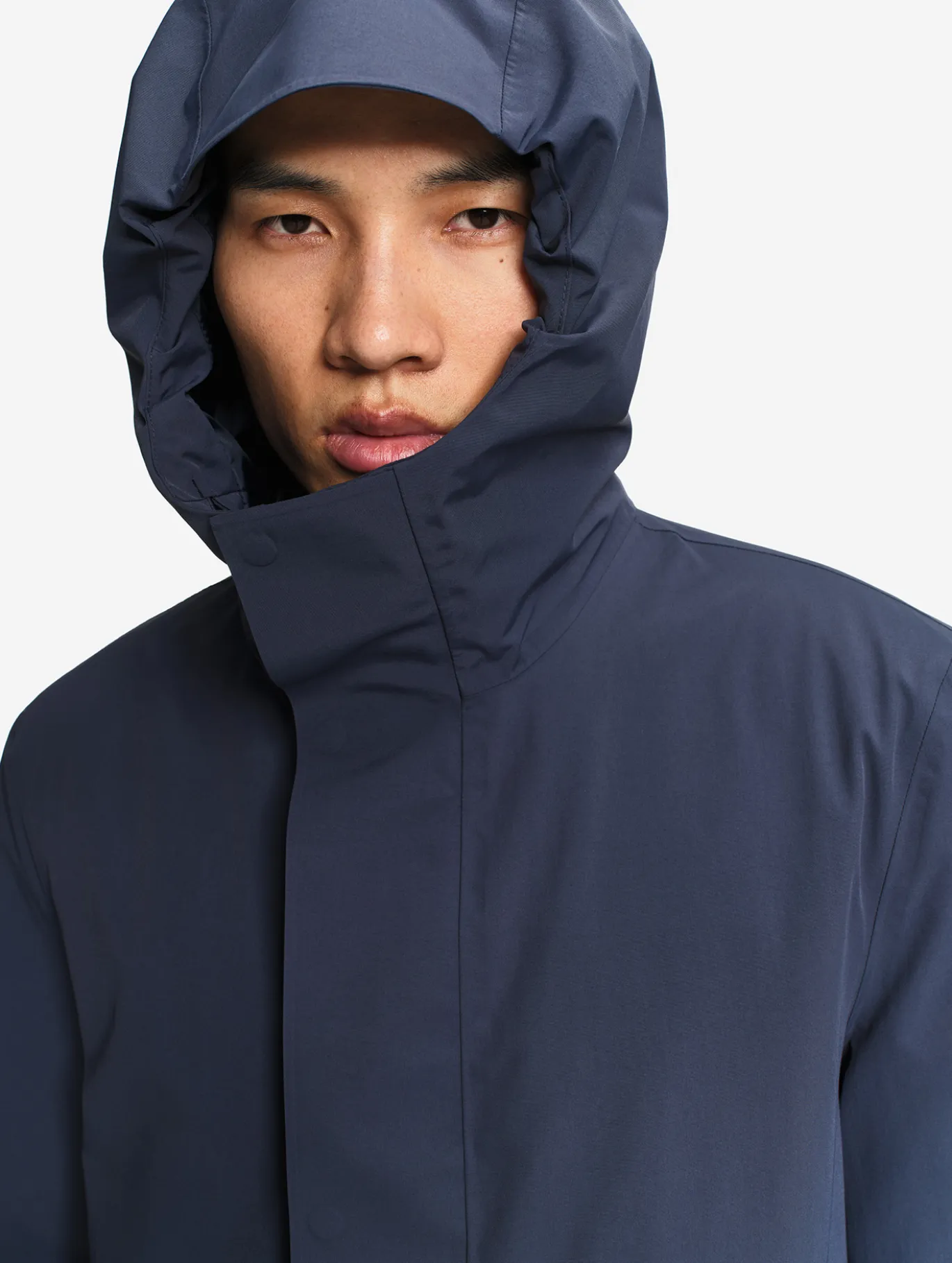 Parka longue MTD™avec capuche - Bleu